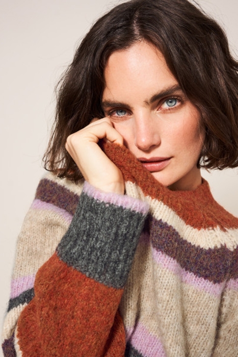 CRAFTSMAN STRIPE JUMPER ORANGE MLT 4