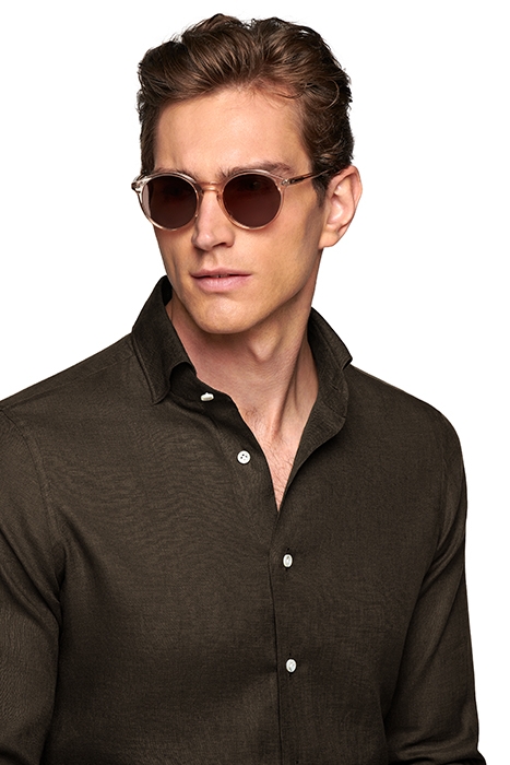 BROWN SLIM FIT SHIRT BROWN 4