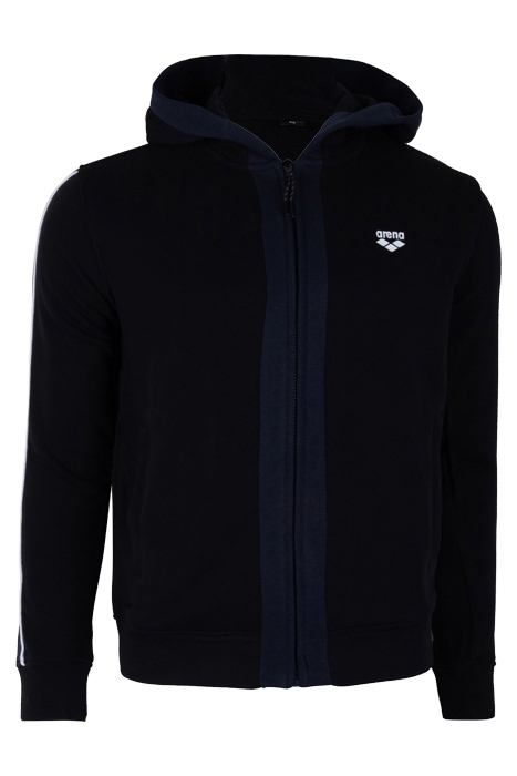 MAN HOODIE FULL ZIP BLACK 1