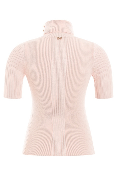 LENA HIGH NECK RIBBED SS TOP SANDY SHORE 6