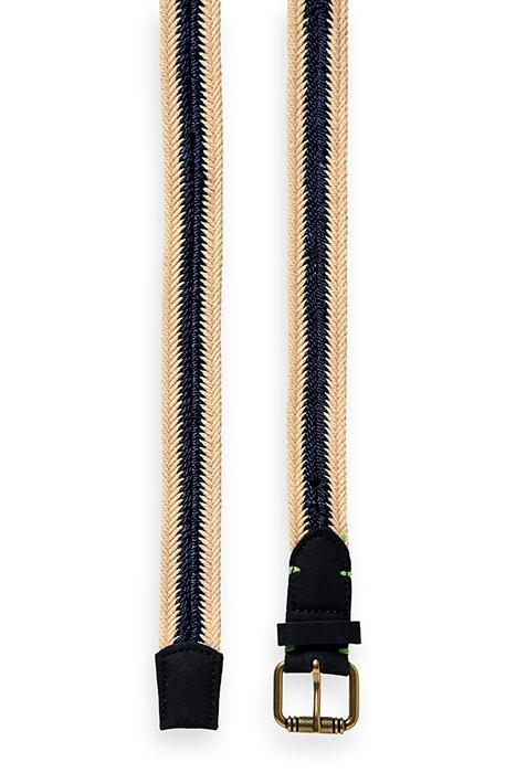BRAIDED CORD BELT NAVY 2