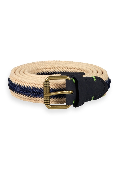 BRAIDED CORD BELT NAVY 1
