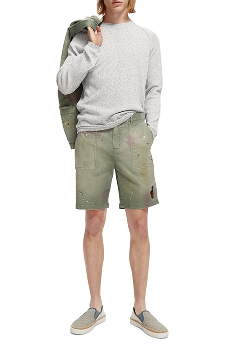 STRUCTURED MELANGE PULLOVER RIVIERA BLUE MELANGE 5