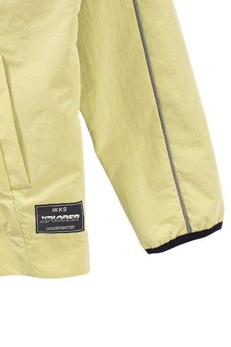 LIME GREEN NYLON WINDCHEATER WITH REFLECTIVE BANDS 6