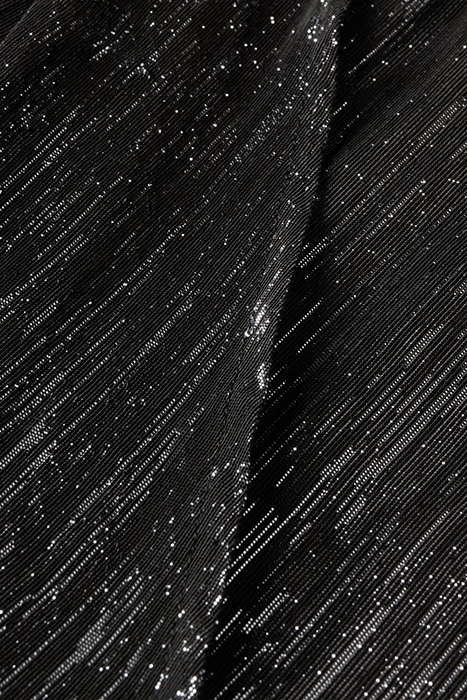 SILVER LONG SLEEVED DRESS WITH PLEAT DETAIL SILVER METALLIC 3