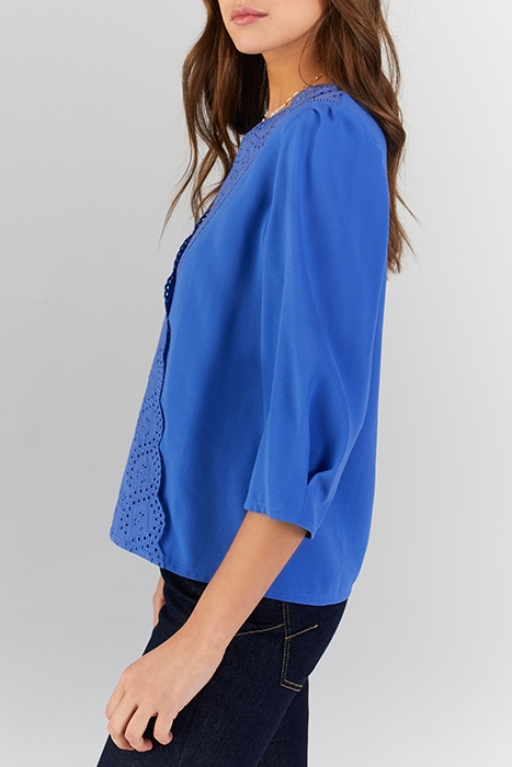 COBALT EYELET EMBROIDERY BLOUSE 4