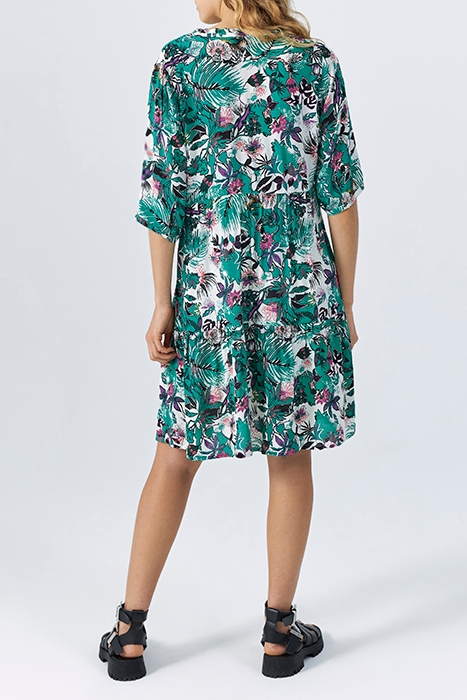 GREEN PLANT PRINT DRESS 3