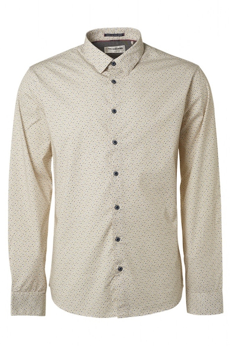 SHIRT STRETCH ALLOVER PRINTED LIGHT GREEN 1