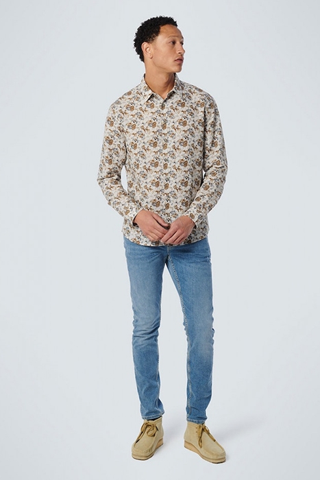 SHIRT ALLOVER PRINTED WITH LINEN OFFWHITE 3