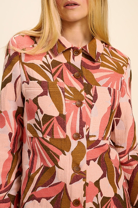 VIVI - MELON SAFARI JACKET WITH ARTY JUNGLE PRINT 5