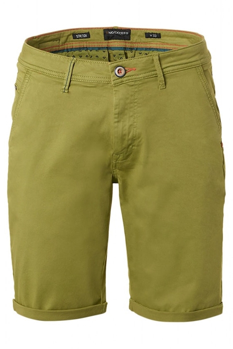 SHORT CHINO GARMENT DYED TWILL STRETCH LIGHT GREEN 4
