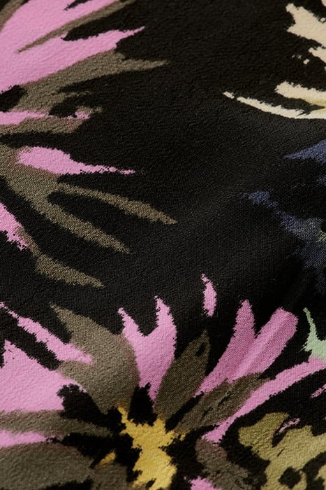 ALLOVER PRINTED LOOSE FIT DRESS ASTER BLACK 3