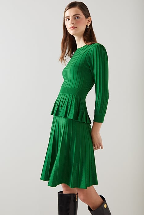 SUSANNAH MINI SKIRT DARK GREEN 3