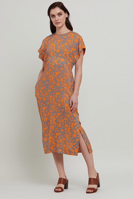 SHIV ORANGE TROPIC PRINT PRINT 4