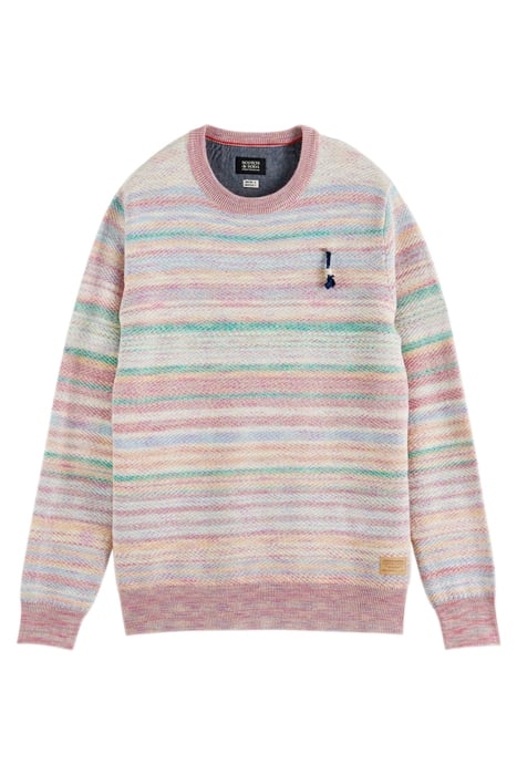 STRUCTURED KNIT SPACE-DYE CREWNECK PULLOVER COMBO A 1