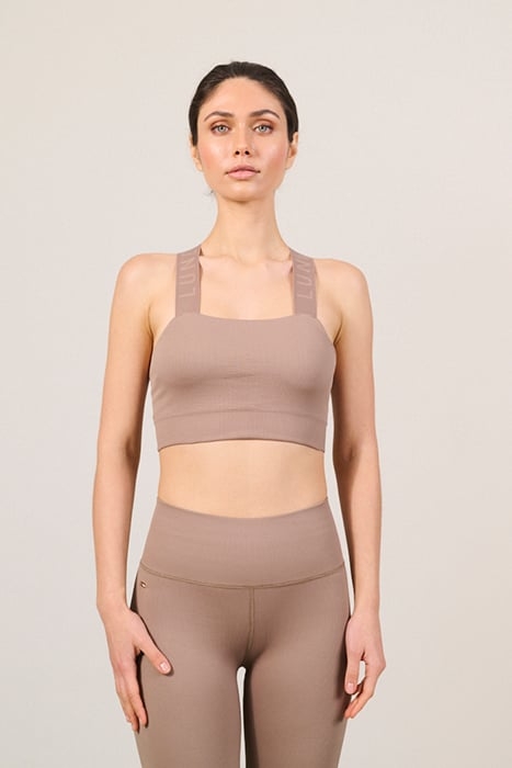 LUNA SCULPT LIGHT SUPPORT BANDEAU RIB BRA FOSSIL 3
