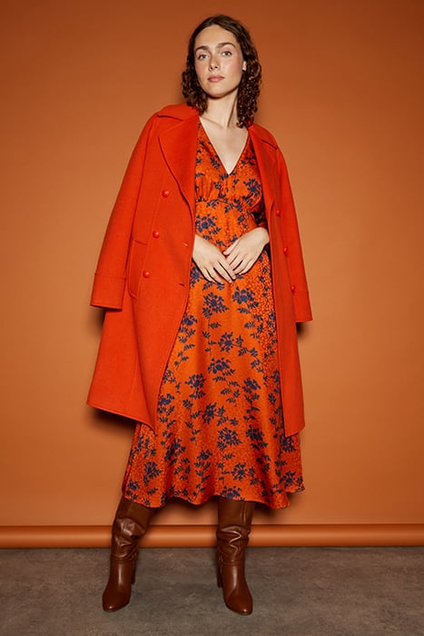 ERIN MIDI DRESS BURNT ORANGE 6