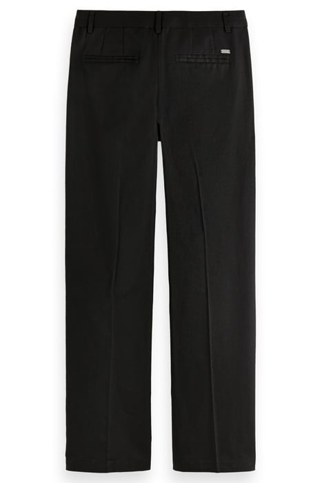 ABOTT - MID RISE TAPERED CHINO IN ORGANIC COTTON BLACK 2