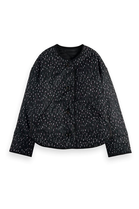 QUILTED REVERSIBLE COAT BLACK 3