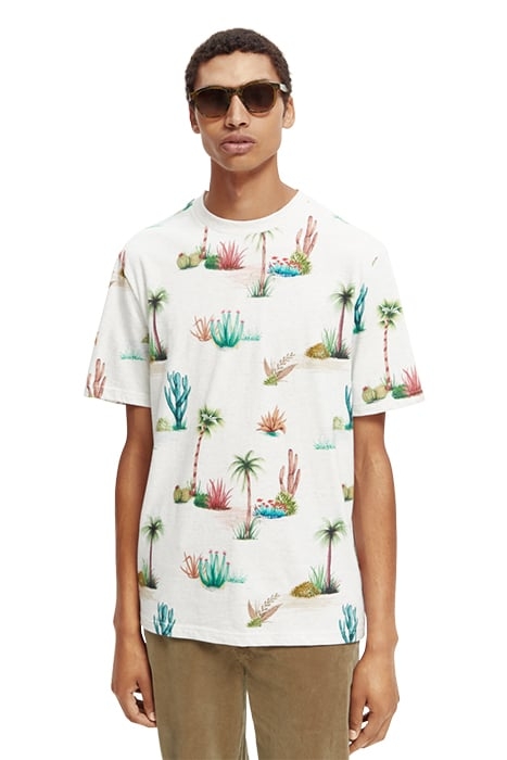 PRINTED REGULAR FIT T-SHIRT IN ORGANIC COTTON COMBO E 3