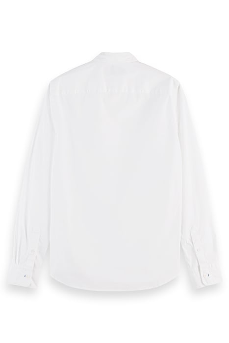 ESSENTIAL - SOLID ORGANIC CO/EA SLIM FIT SHIRT WHITE 2