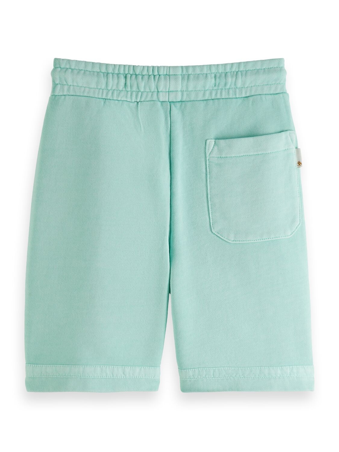 GARMENT-DYED SWEAT SHORT IN ORGANIC COTTON MINT 2