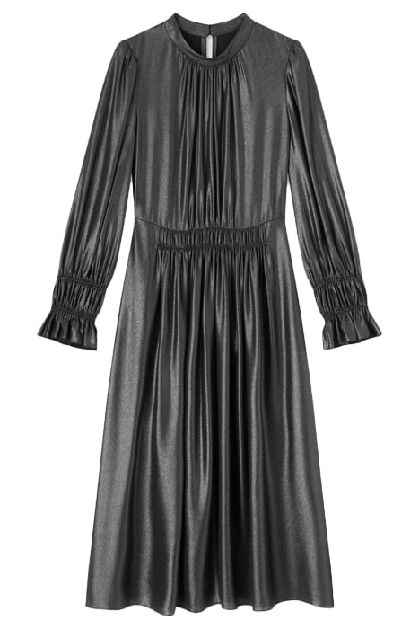 LOUISE MIDI DRESS GUNMETAL 3