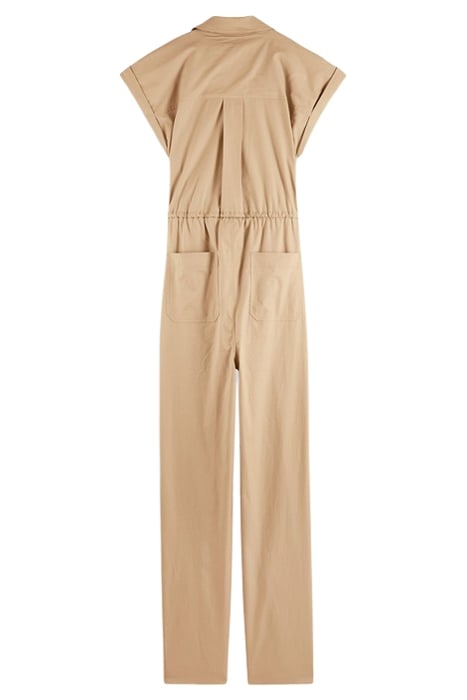 MILITARY JUMPSUIT IN ORGANIC COTTON SOFT SAND 2