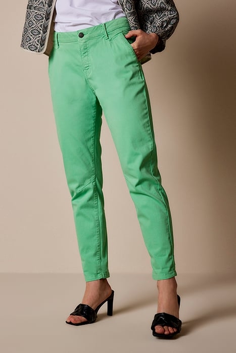 TAPERED PANT FINE TWILL SOFT EMERALD 1