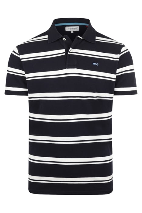 BOLD STRIPE POLO NAVY 1