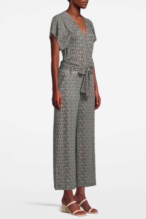 JUMPSUIT FINE GRAPHIC PRINT BLACK AND WHITE 4