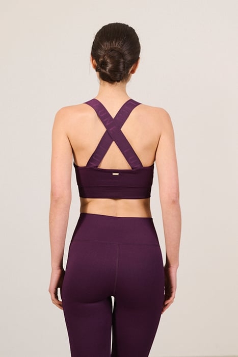 LUNA SCULPT LIGHT SUPPORT BANDEAU RIB BRA WINTER BLOOM 2