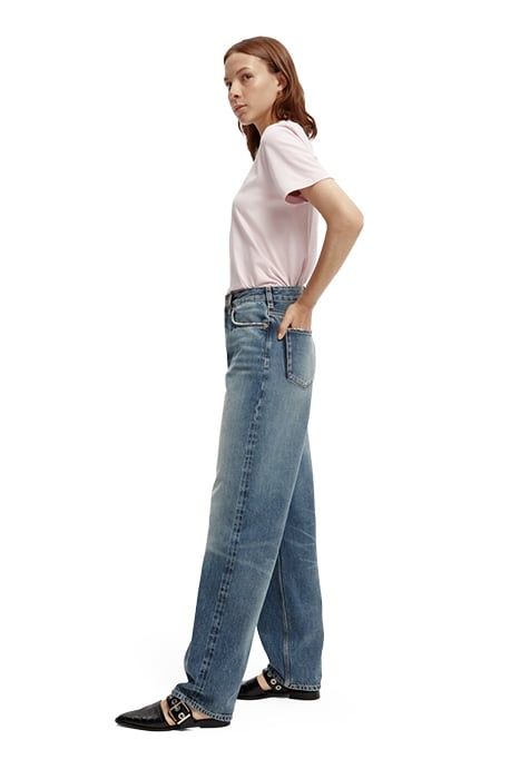 THE RIPPLE PREMIUM SELVEDGE STRAIGHT LEG JEANS — SOLAR RAYS 6