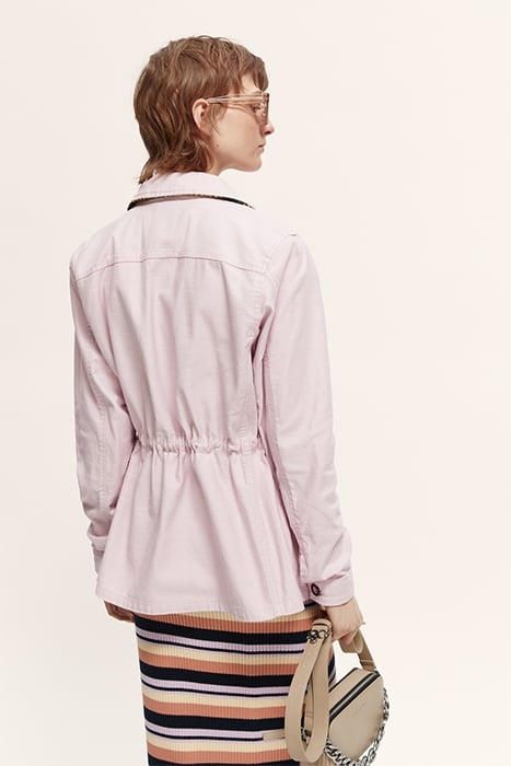WORKWEAR JACKET IN ORGANIC COTTON LAVENDER 4