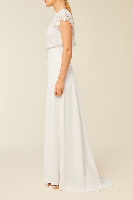 BRIDAL SATIN SKIRT SNOW WHITE 4