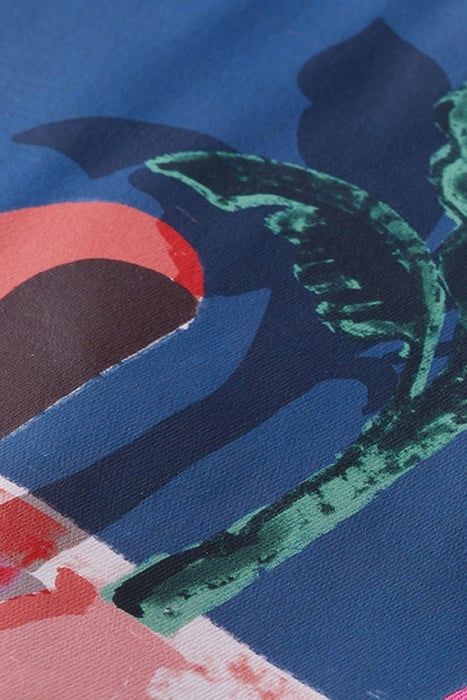 ARTWORK CHEST POCKET TEE CERISE 3