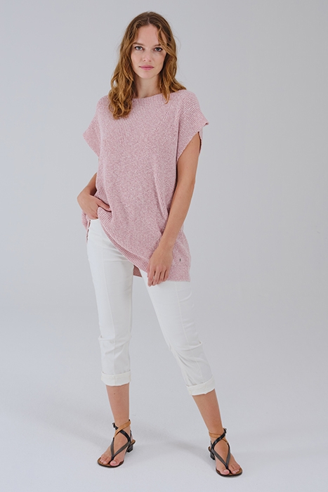 SKINNY HOGE TAILLE BROEK MET NAAD AAN DE VOORKANT CLOUD DANC 1