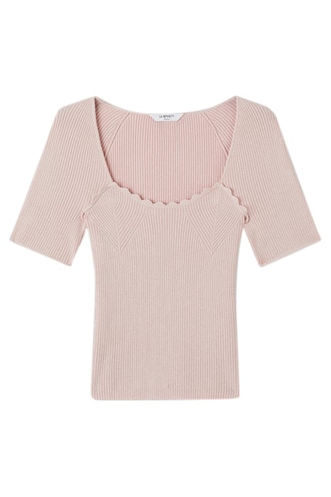 FARA KNITTED SWEATER METALLIC PINK 3