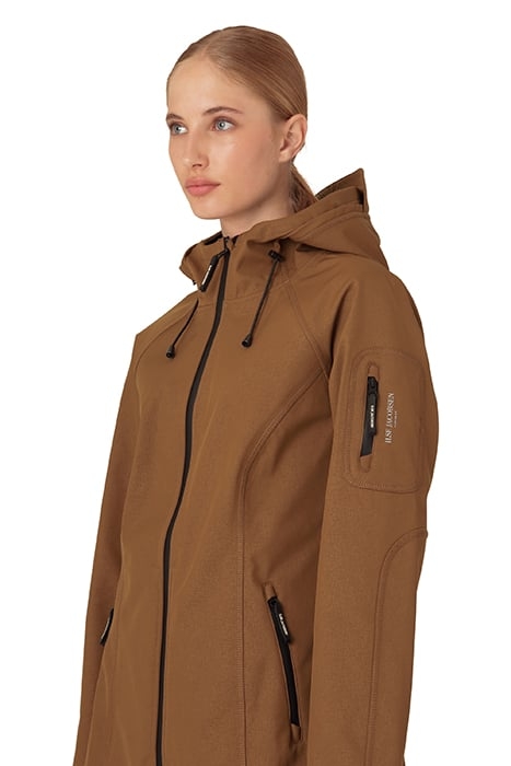 RAIN37L SOFT SHELL COAT WALNUT 3