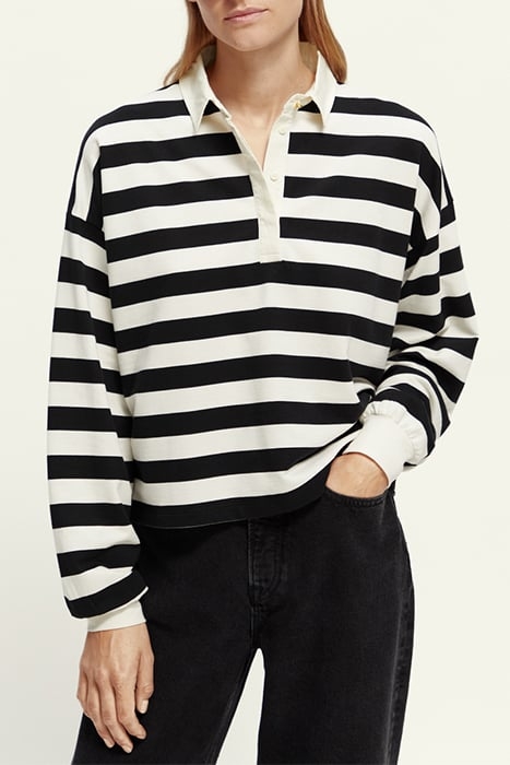 MIXED STRIPE BASEBALL LONG-SLEEVE T-SHIRT IN ORGANIC COTTON 2