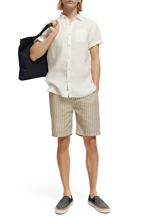 SHORT SLEEVE LINEN SHIRT WHITE 4