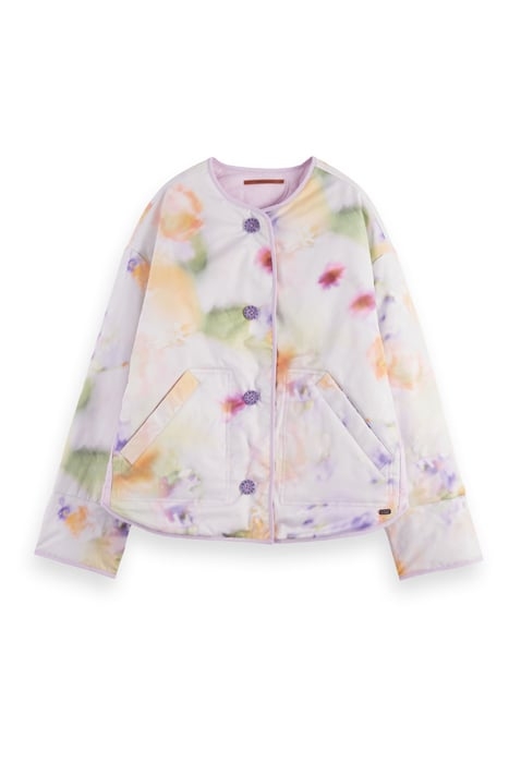 QUILTED REVERSIBLE COAT LAVENDER 3