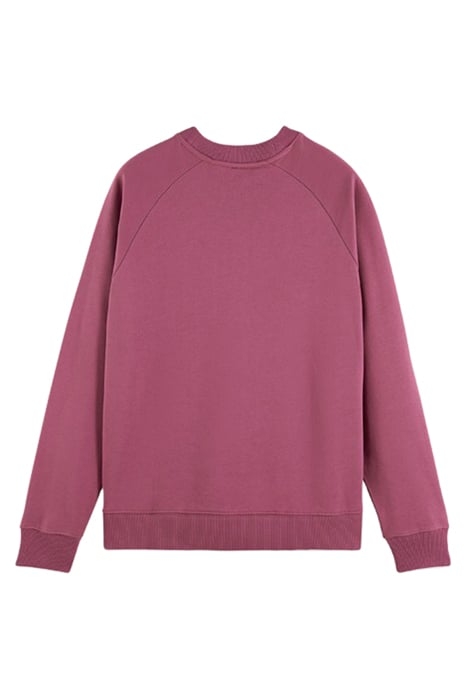 UNISEX CREWNECK SWEATSHIRT IN ORGANIC COTTON DAHLIA 2