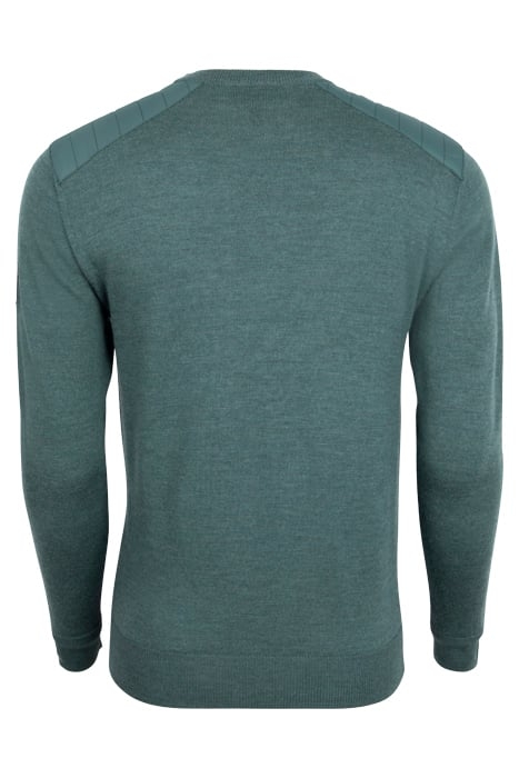 ROSLARE CREWNECK JUMPER ATLAS GREEN 2