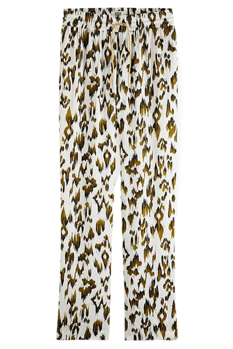 NINA - MID-RISE TAPERED JOGGER BRUSHED IKAT ARMY GREEN 1