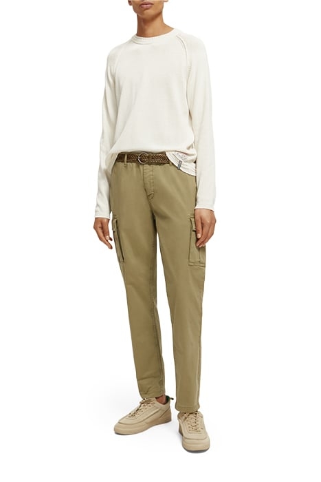 BRAIDED LEATHER BELT KHAKI 4