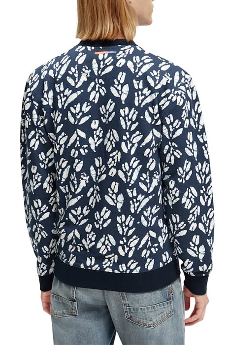 PRINTED CREWNECK FELPA SWEATSHIRT IN ORGANIC COTTON COMBO F 3