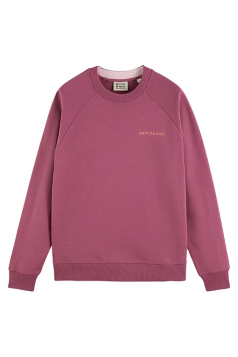UNISEX CREWNECK SWEATSHIRT IN ORGANIC COTTON DAHLIA 1
