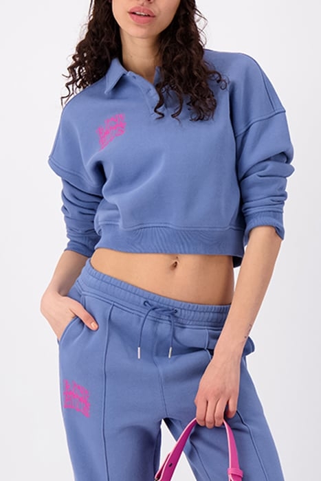 EASE POLO SWEATER BLUE 1
