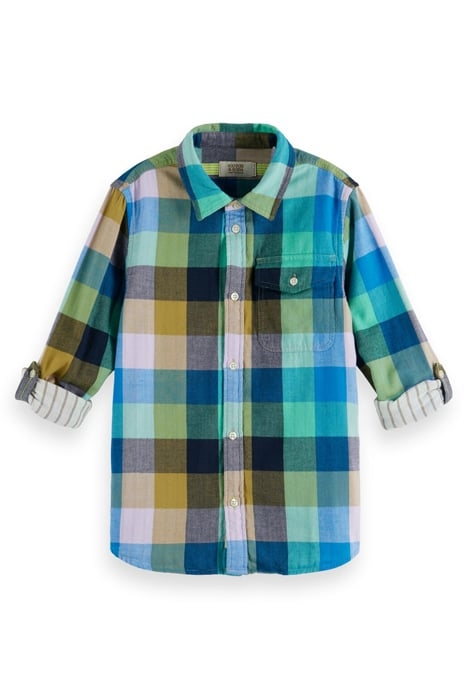 YARN-DYED CHECK BONDED LONG SLEEVE SHIRT COLOURFUL CHECK 1